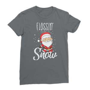 "Flossin' Through The Snow" ﻿Classic Women's T-Shirt