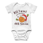 "All I Want for Christmas is One Bitcoin" Funny Baby Onesie