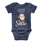 "Flossin' Through The Snow" Baby Onesie