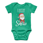 "Flossin' Through The Snow" Baby Onesie