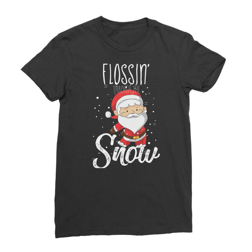 "Flossin' Through The Snow" ﻿Classic Women's T-Shirt