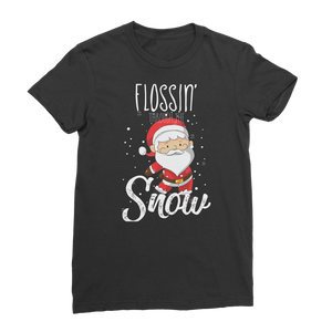 "Flossin' Through The Snow" ﻿Classic Women's T-Shirt