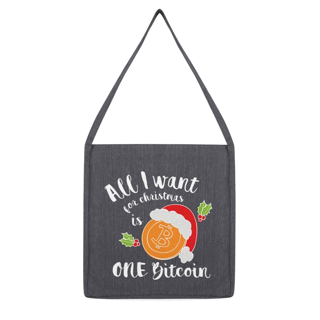 "All I Want for Christmas is Bitcoin" ﻿Classic Tote Bag