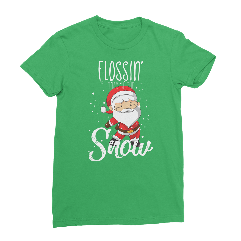 "Flossin' Through The Snow" ﻿Classic Women's T-Shirt