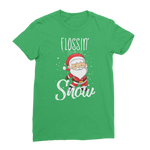"Flossin' Through The Snow" ﻿Classic Women's T-Shirt