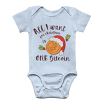 "All I Want for Christmas is One Bitcoin" Funny Baby Onesie