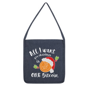 "All I Want for Christmas is Bitcoin" ﻿Classic Tote Bag