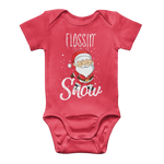 "Flossin' Through The Snow" Baby Onesie