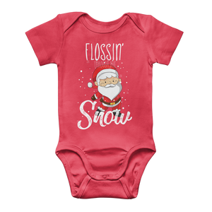 "Flossin' Through The Snow" Baby Onesie