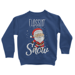 "Flossin' Through The Snow" Long-sleeve Sweatshirt for Kids
