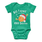 "All I Want for Christmas is One Bitcoin" Funny Baby Onesie