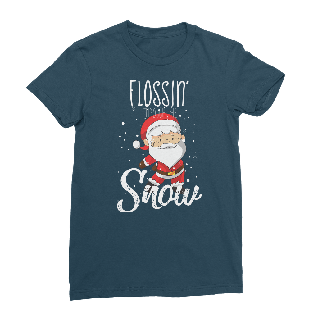 "Flossin' Through The Snow" ﻿Classic Women's T-Shirt