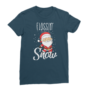 "Flossin' Through The Snow" ﻿Classic Women's T-Shirt