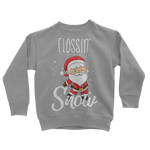 "Flossin' Through The Snow" Long-sleeve Sweatshirt for Kids