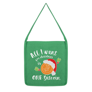 "All I Want for Christmas is Bitcoin" ﻿Classic Tote Bag
